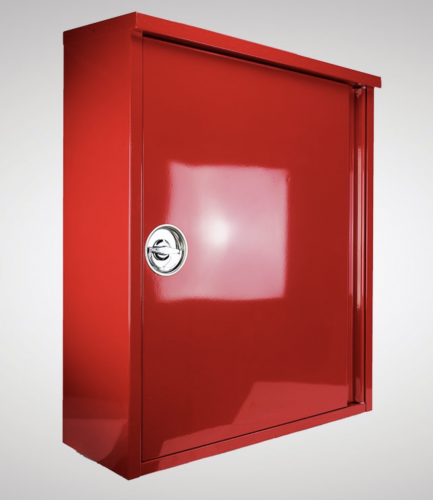 König 2er Schutzschrank Box f. Feuerlöscher Schrank rot - Brandschutzschrank Schläuche